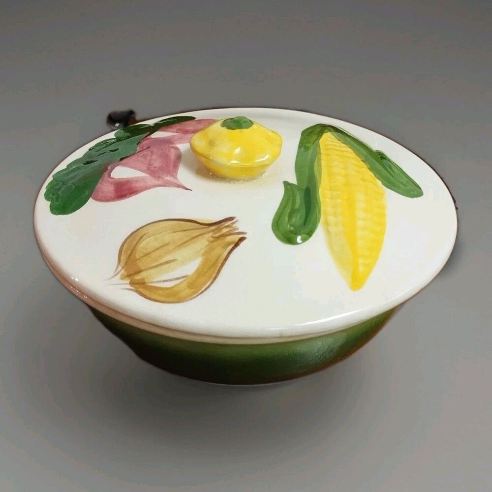 Mid Century Los Angeles Pottery Covered Casserole Bowl 1950 LA Pottery Vegetable